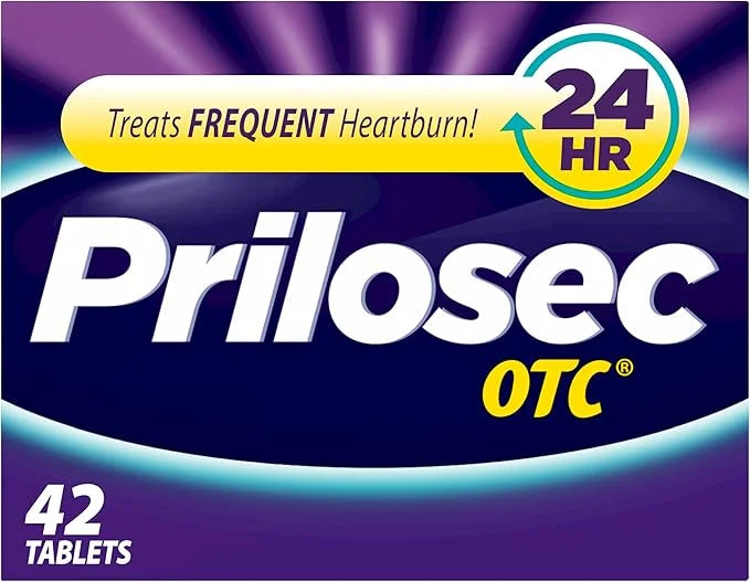Prilosec OTC, Omeprazole Delayed Release 20mg, 24 Hour 20mg, 42 42 Tablets