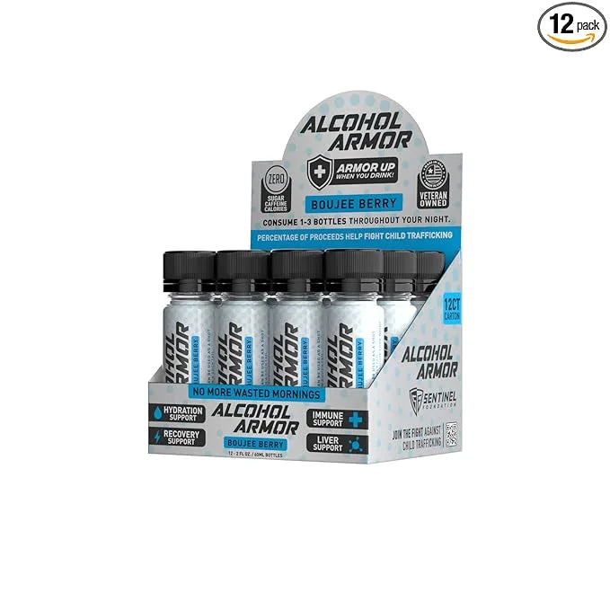 Alcohol Armor Boujee Berry Elixir B12, Milk 12 Pack