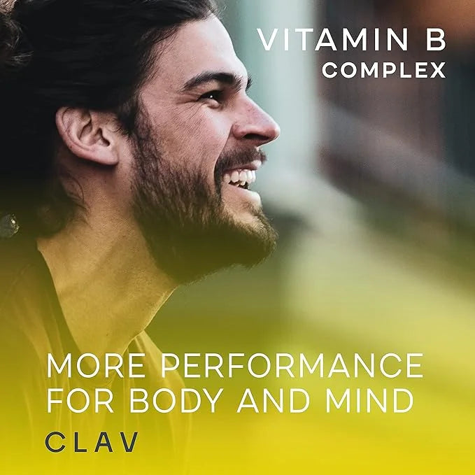 CLAV Vitamin B Complex - 120 Capsules - All 8 B Vitamins with Co-Factors Myo-Inositol & Choline - Supports Energy Metaboli...