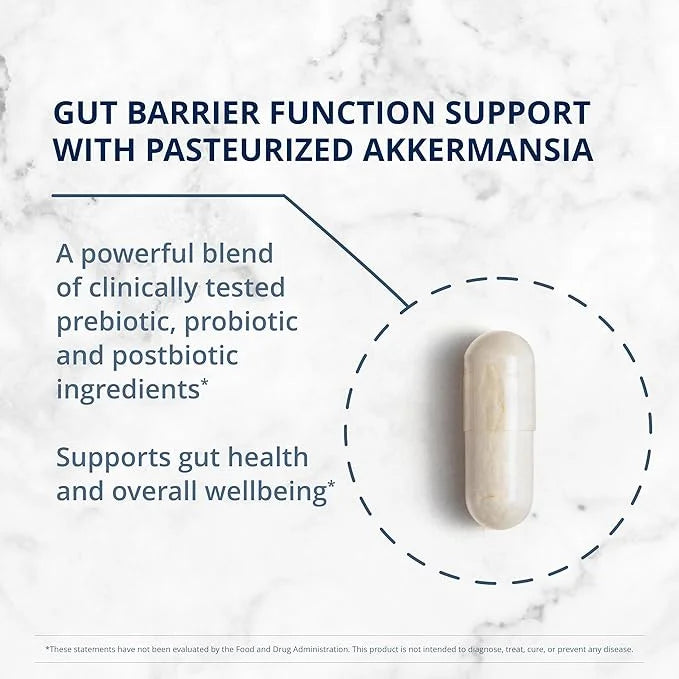 Metagenics UltraFlora Triplebiotic with Akkermansia- Digestive Supplement for Gut Health & Gut Barrier Function* - Contain...