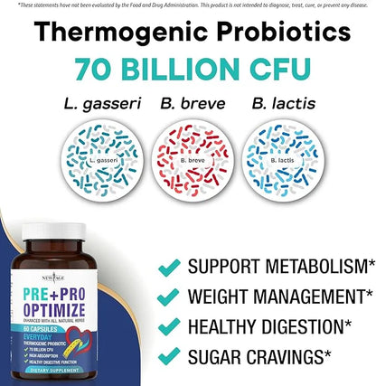 NEW AGE Pro Optimize Probiotics for Women, Menopause, Digestive Health - Relief for Bloating, Hot Flashes, Joint Support, ...
