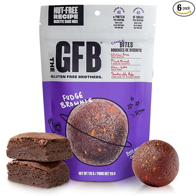 The GFB Fudge Brownie Cookie Protein Bites - Allergen Friendly & Nut Free - Gluten Free, Plant Based, Non GMO, Sustainably...