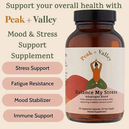 Peak + Valley Stress Relief Supplement 90 Ct