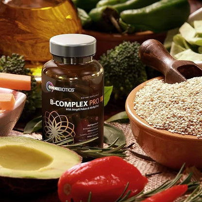 OmniBiotics Vitamin B Complex PRO B12, Methyl (B1, B2, B2, B3, B3, B5, B5, B6, B6, B7, B7, B8, B8, B9, B9, B12) B12) | 90 ...