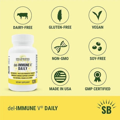 Del-Immune V® Daily by Stellar Biotics, (120 Caps)