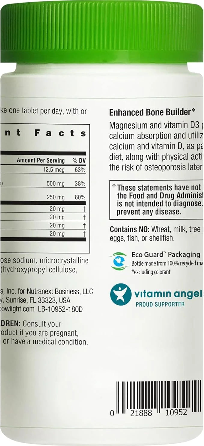 Rainbow Light Calcium With Magnesium and D3 Tablets, 180 Count