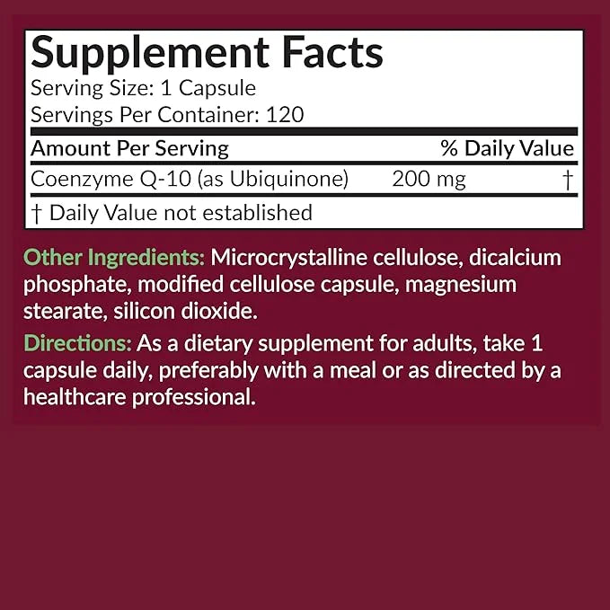 Futurebiotics CoQ10 200 MG Cellular Energy 120 Vegetarian