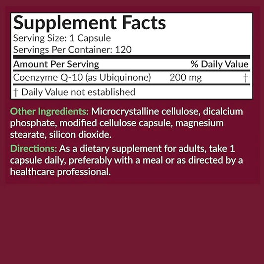 Futurebiotics CoQ10 200 MG Cellular Energy 120 Vegetarian