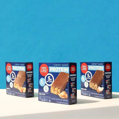 Fiber One Chewy Protein Bars, Caramel Nut, Protein Snacks, 10 ct (Pack of 6) - Product Image