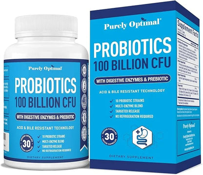 Purely Optimal Premium Probiotics 100 Billion