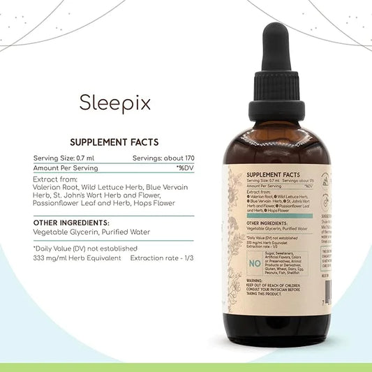 Sleepix B120(2 pcs.) Alcohol-Free Extract Tincture, 2x4 Oz