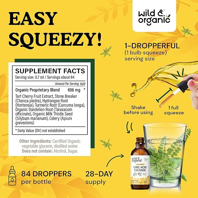 Uric Acid Cleanse Drops 2 oz