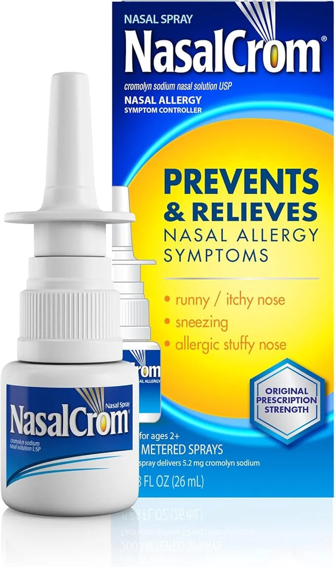 NasalCrom Nasal Spray Allergy Symptom Controller | 200 Sprays | .88 FL OZ - Product Image