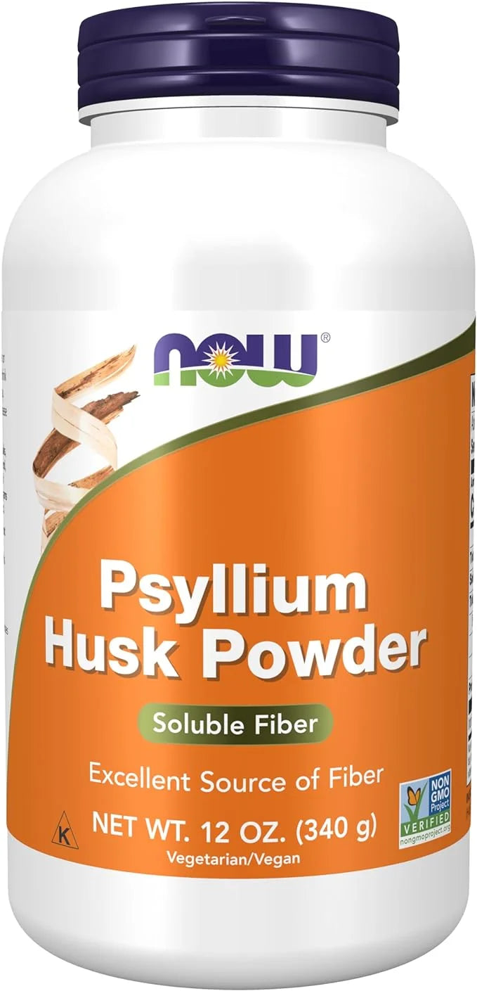 NOW Supplements, Psyllium Husk Powder, Non-GMO 12-Ounce