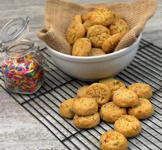 Too Good Gourmet Low Carb Keto Snack | 2 Pack Birthday Cake Flavor Sugar Free Cookies | Perfectly Baked | Gluten-Free | Gr...