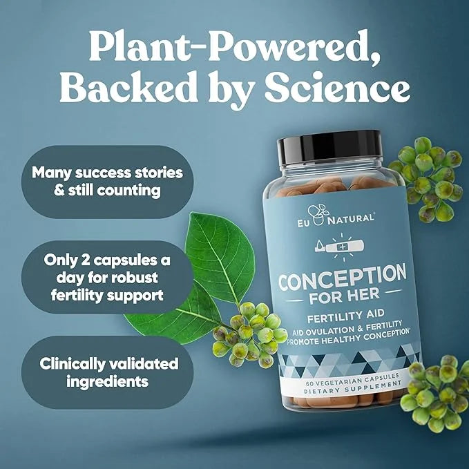 Conception Fertility Supplements for Women – Prenatal Vitamins – Promote Hormone Balance, Cycle Consistency, Aid Ovulation...
