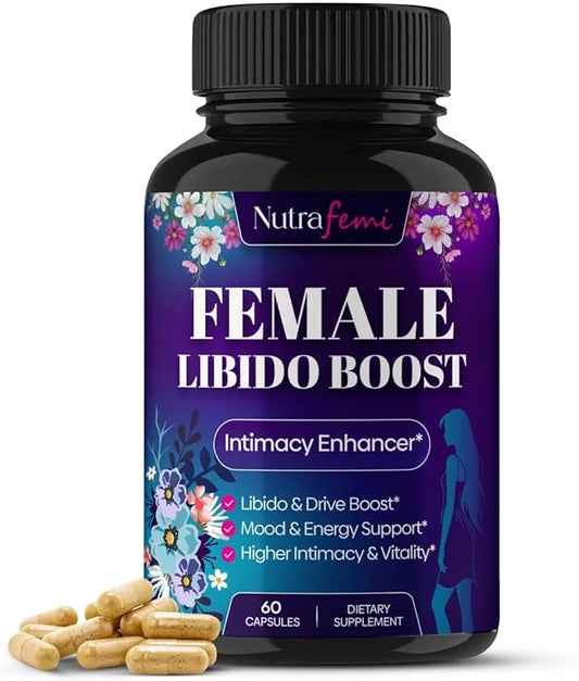 #1 Fast Acting Highly Effective Libido Booster for Women-Female Libido Booster for Hormonal Balance, Mood & Drive - with M...