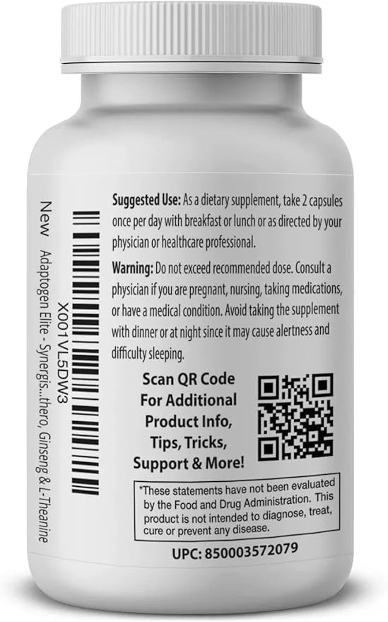 Adaptogen Elite - Synergistic Blend - 60 vcaps