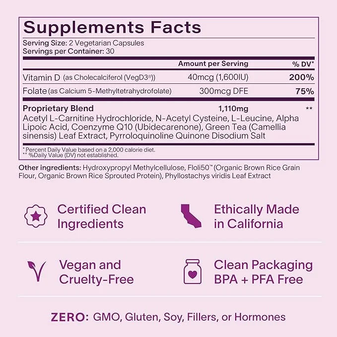 Fertility + Egg Health | Fertility Booster | Ovarian Health, Egg Quality, Ovulation & Healthy Conception Support | CoQ10, ...