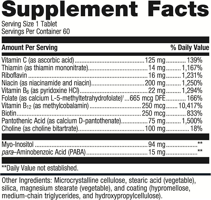 Metagenics Glycogenics - B Vitamin Complex B6 & B12 - 60 Count
