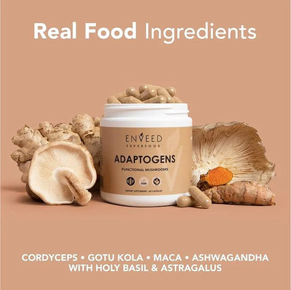 Enveed Superfoods ADAPTOGENS 100% Natural Ingredients—30 Servings