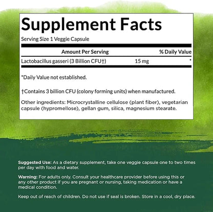 Swanson Lactobacillus Gasseri 3 Billion (60 Veggie