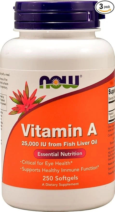Now Foods, Vitamin A, 25,000 IU, 250 Softgels 3)