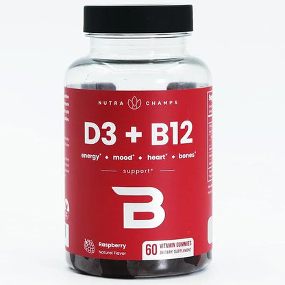 NutraChamps Vitamin B Complex Gummies, Vitamin B Gummies Boosts Energy & Metabolism, B Complex Vitamins B1, B2 (Riboflavin...