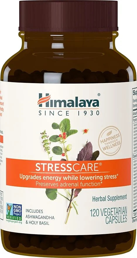 Himalaya StressCare Herbal Supplement, Supports Stress 120 Capsules