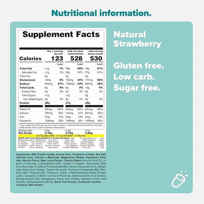 KETO CHOW NATURAL STRAWBERRY (MONK FRUIT) 1 MEAL