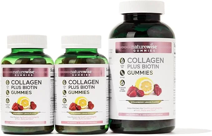 NatureWise Collagen Gummies 1 & 3 Collagen 60 Count[1-Month Count[1-Month Supply]