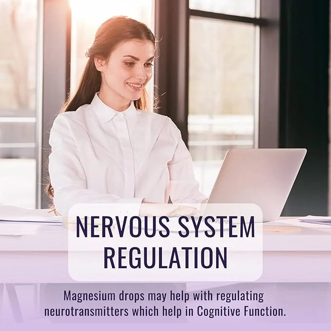 Magnesium Glycinate Supplement, Magnesium Liquid Drops 500mg Vitamin B6, Ashwagandha,