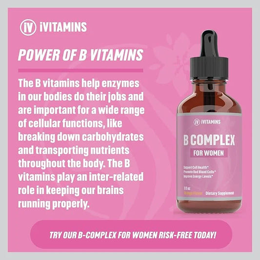 B Complex Vitamins for Women B12 Complex 1 fl