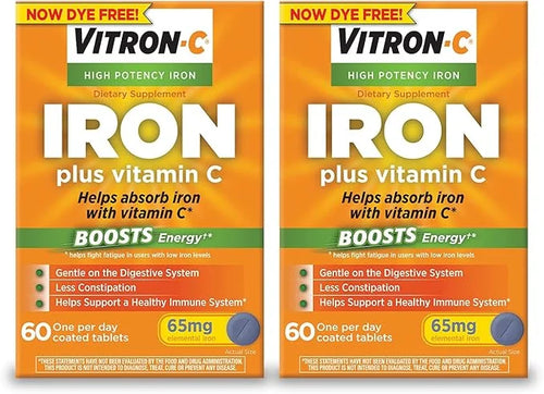 Vitron-C Iron Supplement, Once Daily, High