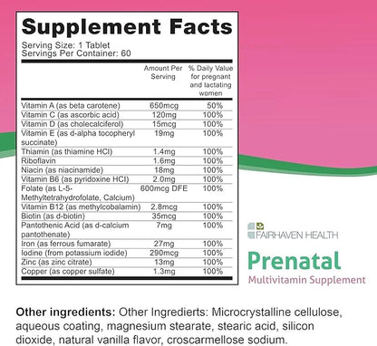 Fairhaven Health PeaPod Prenatal Multivitamin 1 Per 2 Month