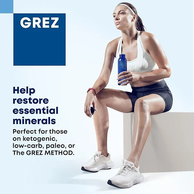 GREZ ELEC-Vital Electrolytes Powder No Sugar - Hydration Powder, Keto Electrolytes No Sugar - Complete Mineral Support, So...