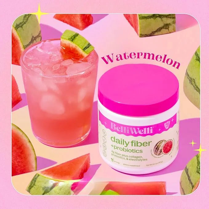Daily Fiber Supplement Powder with Collagen, Probiotics & Electrolytes | Supports Digestive Health, Gut Balance & Debloati...