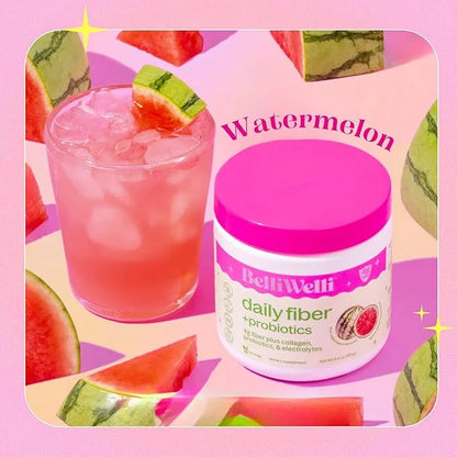 Daily Fiber Supplement Powder with Collagen, Probiotics & Electrolytes | Supports Digestive Health, Gut Balance & Debloati...