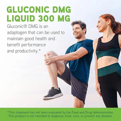 DAVINCI Labs Gluconic DMG Liquid 300mg - Helps Support Immune System, Muscle Function, Heart Health & Brain Health* - 2 fl...