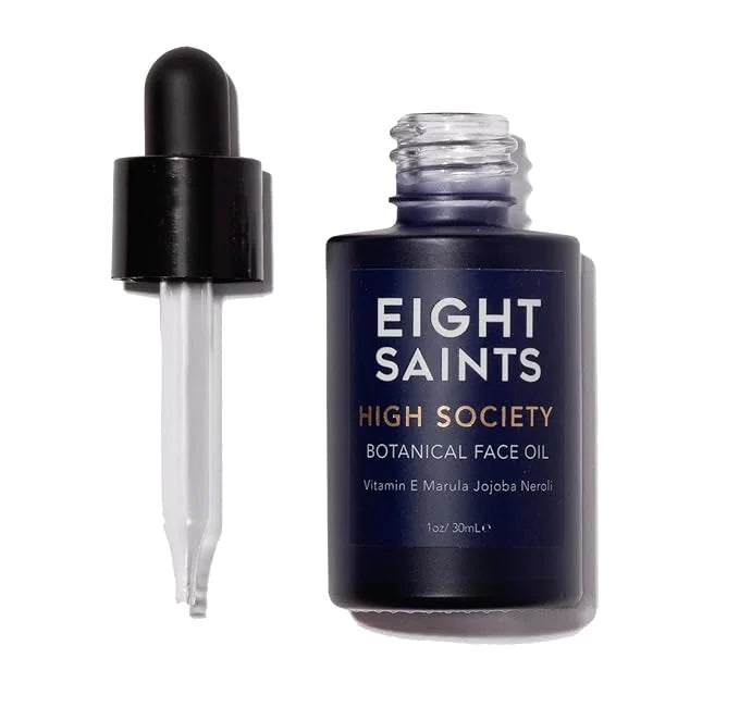 Eight Saints High Society Botanical Face Oil, Natural and Organic Anti Aging Facial Oil with Jojoba Oil, Vitamin E Oil, Ma...