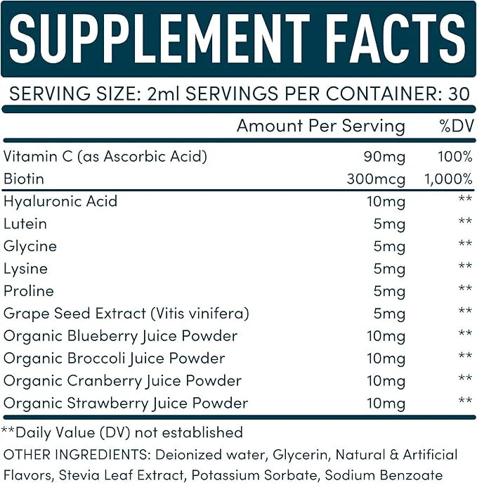 Vegan Collagen Builder Liquid Supplement 60ml, 30 30 Day