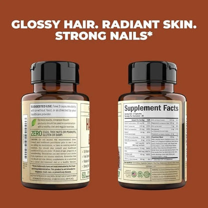 Biotin Hair, Skin & Nails Vitamins 60 Capsules