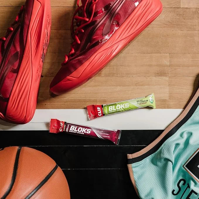 CLIF BLOKS - Tropical Punch Flavor with Caffeine - Energy Chews - Non-GMO - Plant Based - Fast Fuel for Cycling and Runnin...