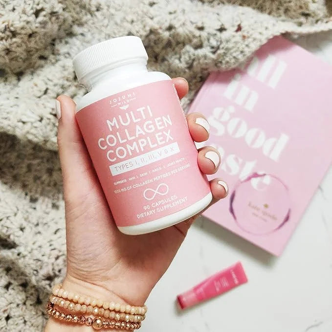 5-in-1 Multi Collagen Capsules (Type I, II, III, V + X) for Skin, Hair, Nails & Joint Health - Collagen Supplements for Wo...