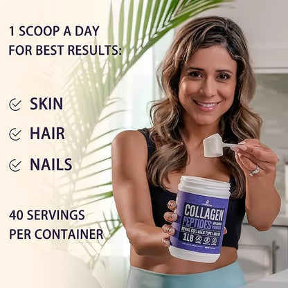 Collagen Peptides Powder for Women Hydrolyzed 1Lb