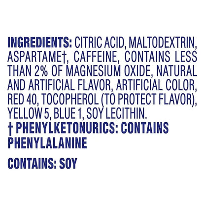 Crystal Light Sugar-Free Energy Wild Strawberry Low Calories Powdered Drink Mix 6 Count Pitcher Packets - Product Image