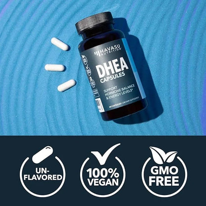 DHEA 50mg Supplement for Hormone Balance - Supports Energy for Men and Women - Dehydroepiandrosterone Capsules for Mood, A...