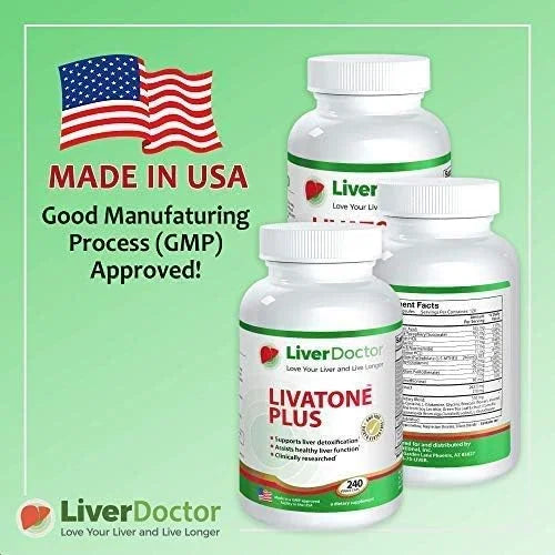 Plus Liver Detox Capsules Liver Cleanse (240 Count)