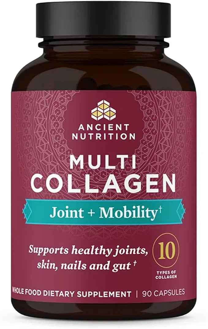 Collagen Pills for Joint Support by Ancient Nutrition, Multi Collagen Capsules 90 Ct, Joint + Mobility, Supports Joints, S...