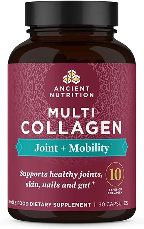 Collagen Pills for Joint Support by Ancient Nutrition, Multi Collagen Capsules 90 Ct, Joint + Mobility, Supports Joints, S...